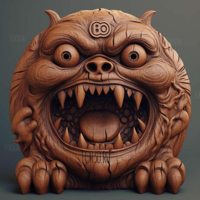 Boo from Monster Corporation 2 stl model for CNC